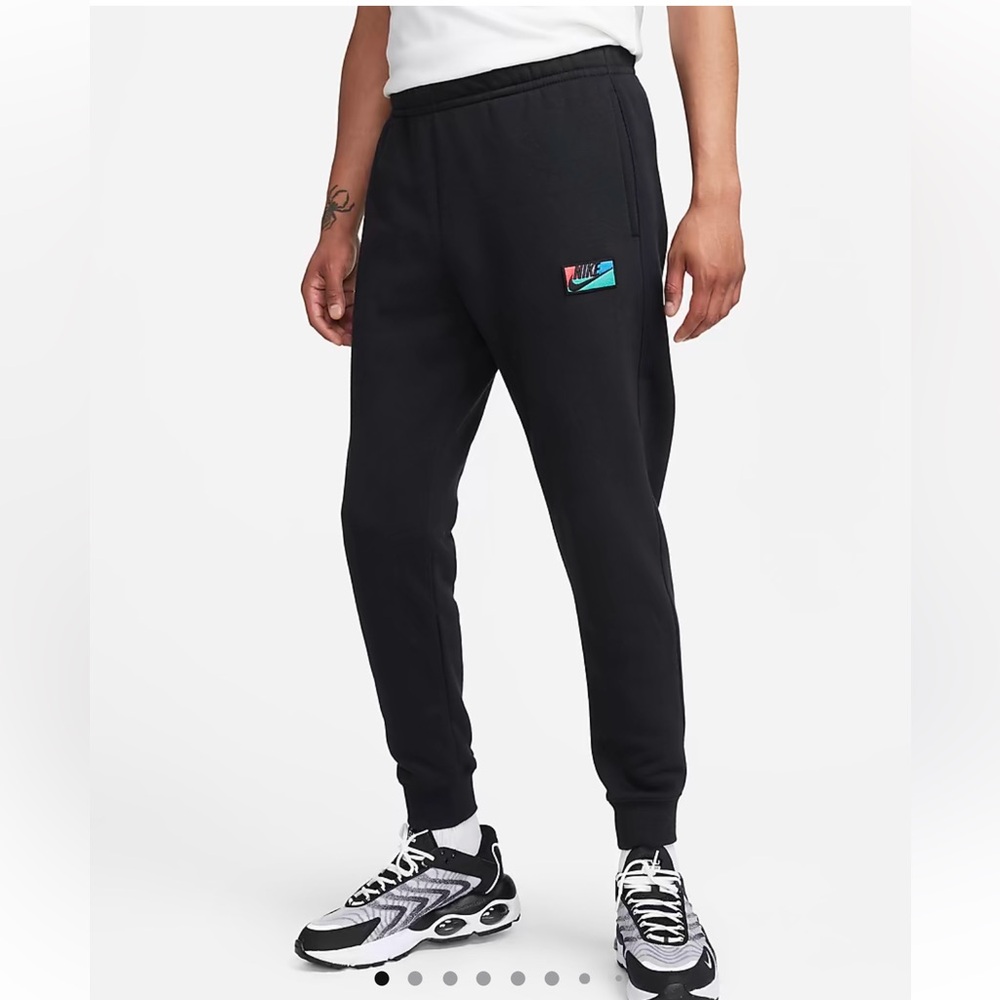 Nick Club fleece pants sweats joggers sweatpants medium fb8437-010 EUC